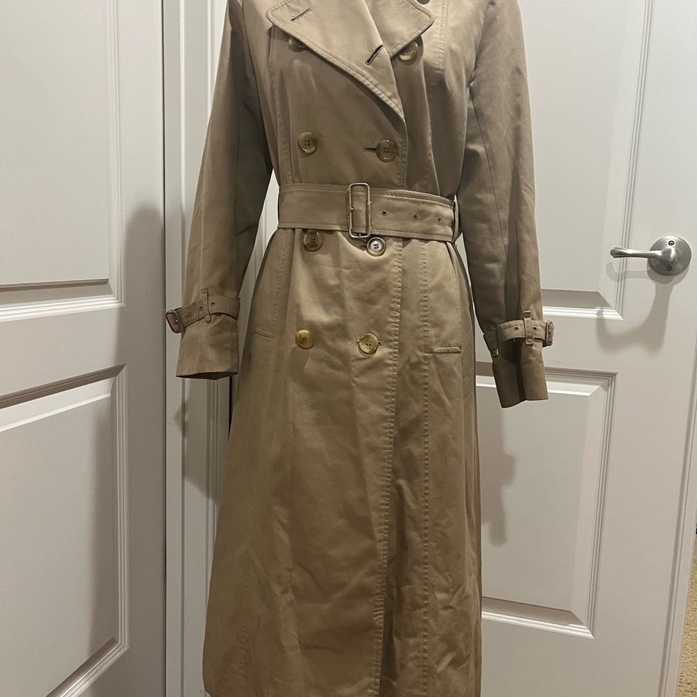 BURBERRYS LONG TRENCH COAT - Picture 2 of 14